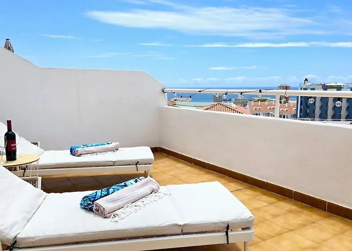 Amazing Ocean View With Heated Swimming Pool Apartamento Los Cristianos (Tenerife)